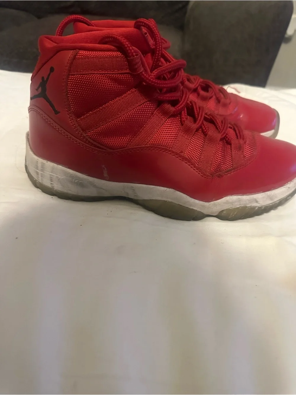 Jordan Red High-Top Men's Basketball Sneakers